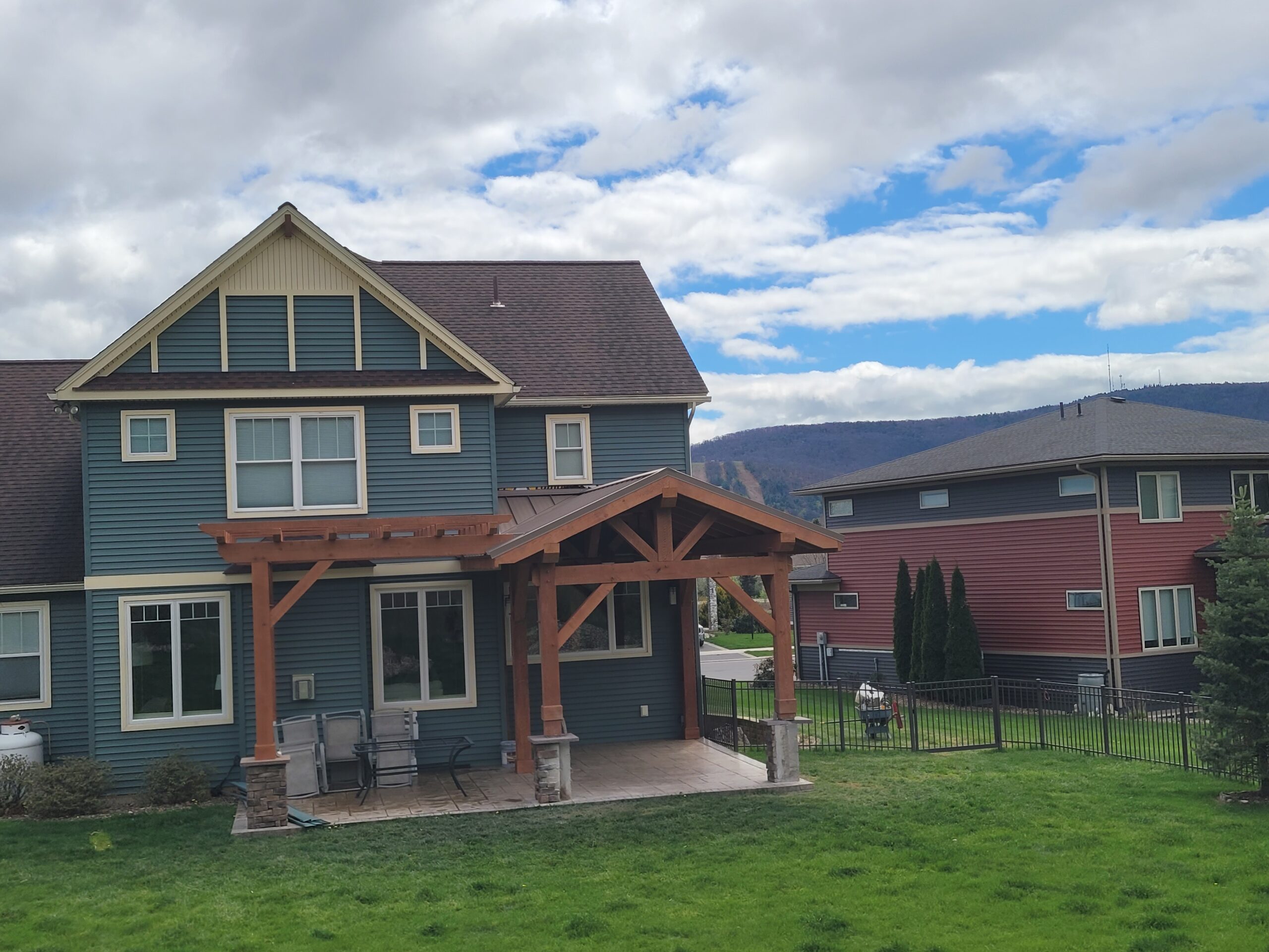12×21 Timber Frame Pavilion with Pergola — photo 5