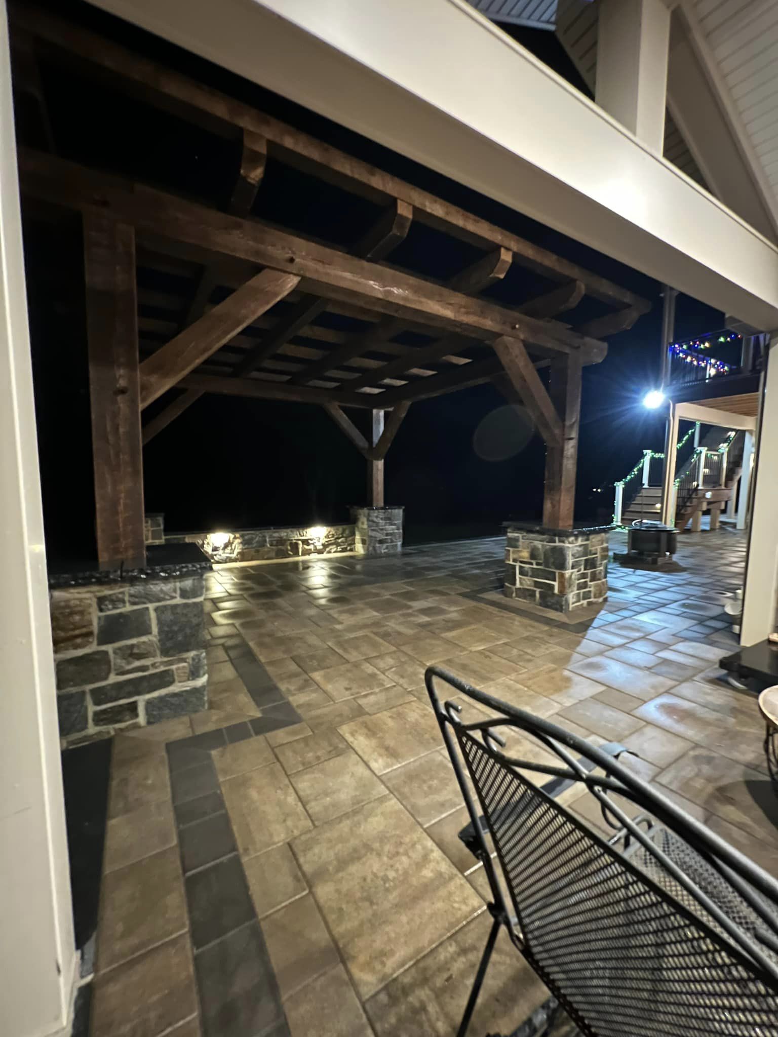 16×16 Timber Frame Pergola on Pillars