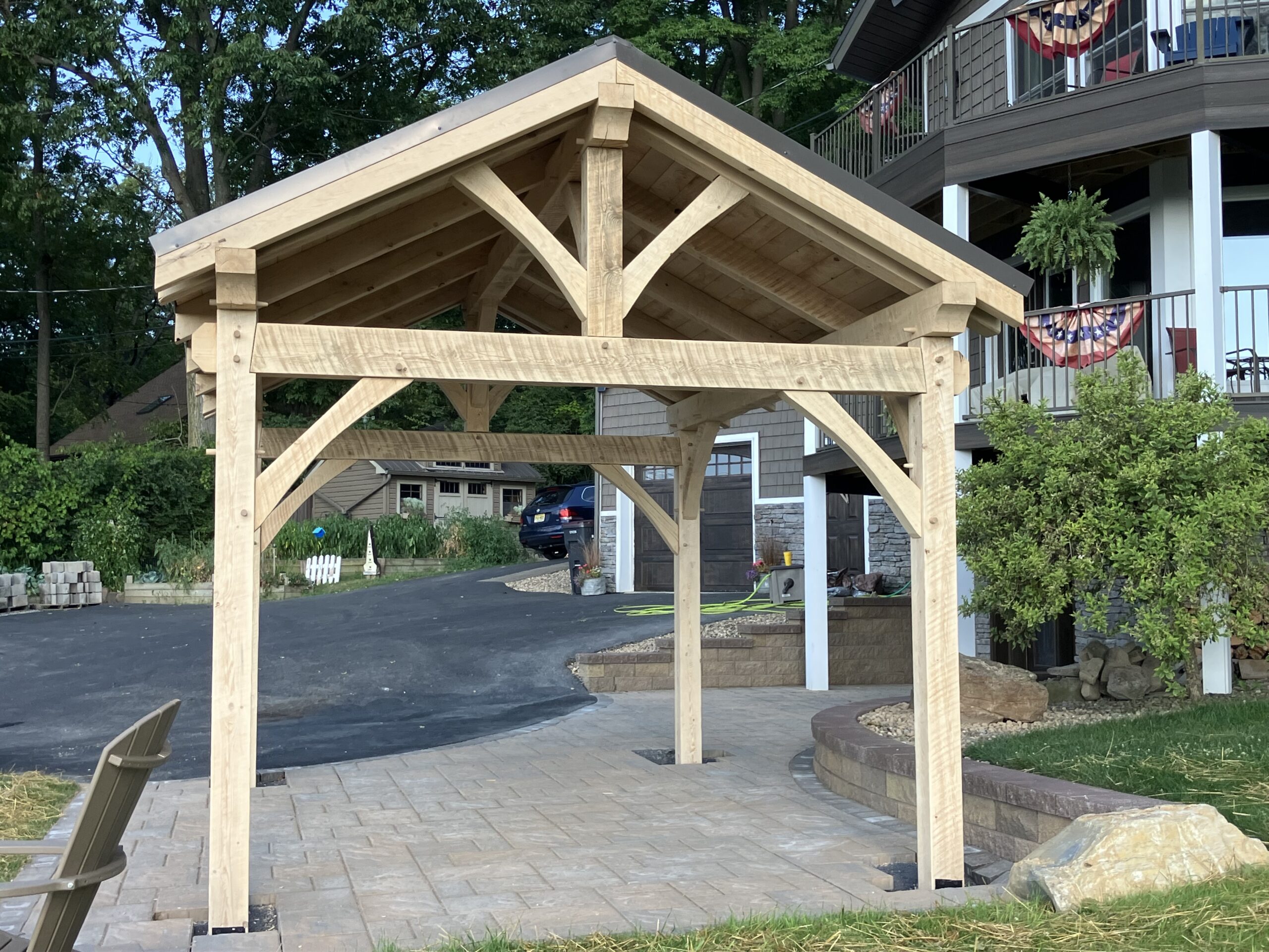 12×16 DIY Timber Frame Pavilion — photo 2