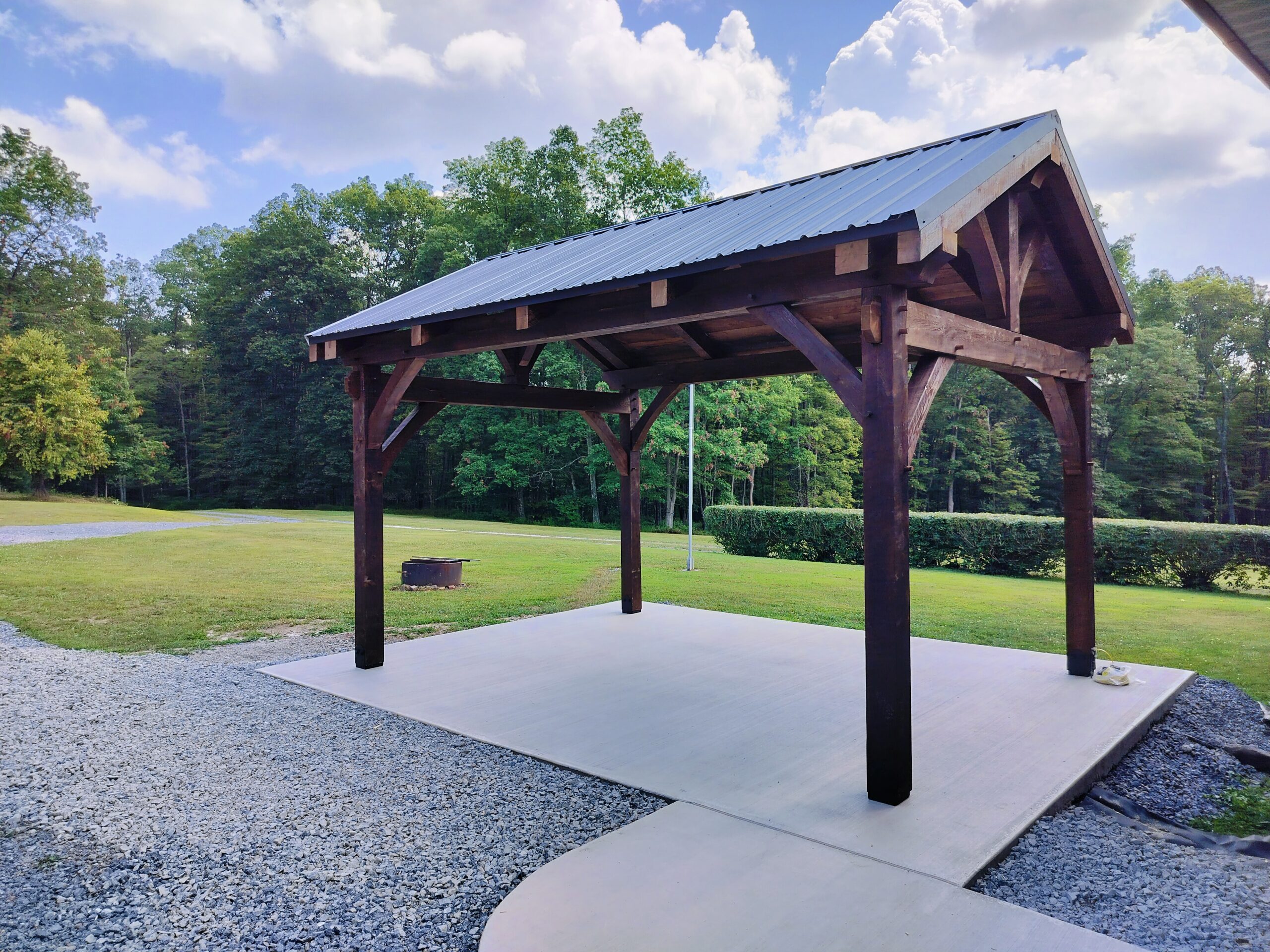 12×16 Mortise and Tenon Timber Frame Pavilion — photo 3