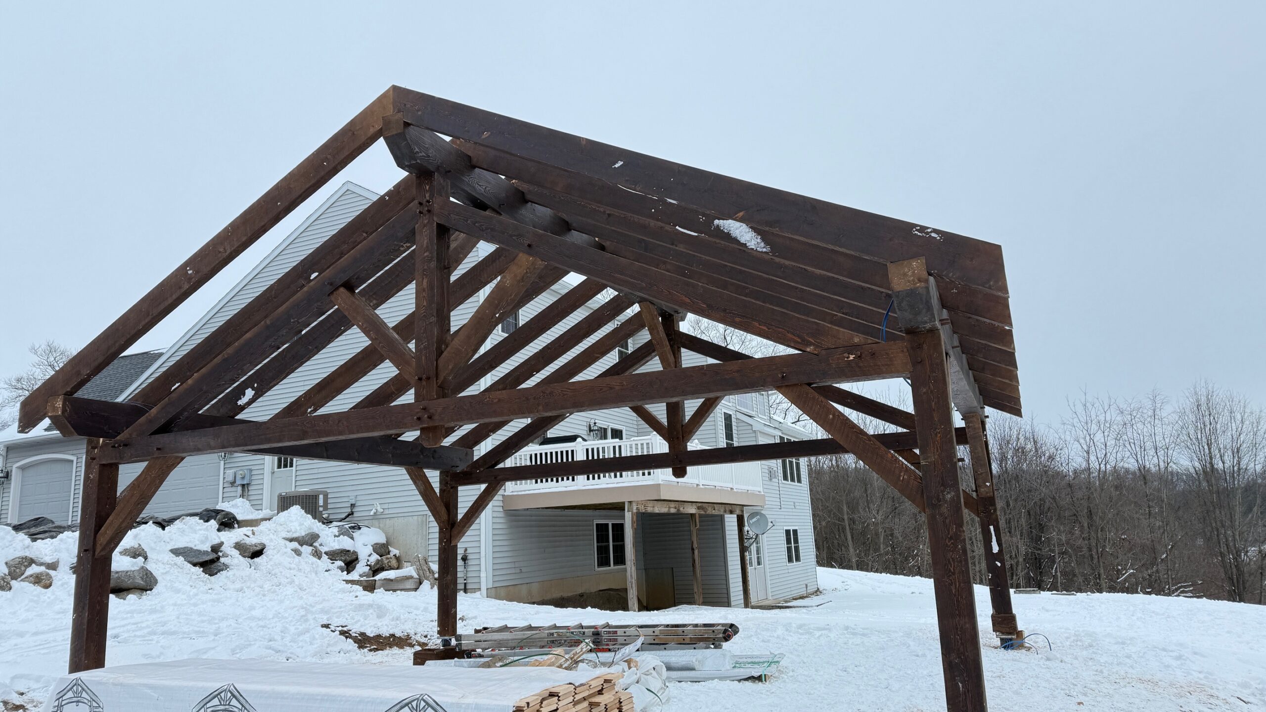 28×22 Timber Frame Pavilion — photo 2