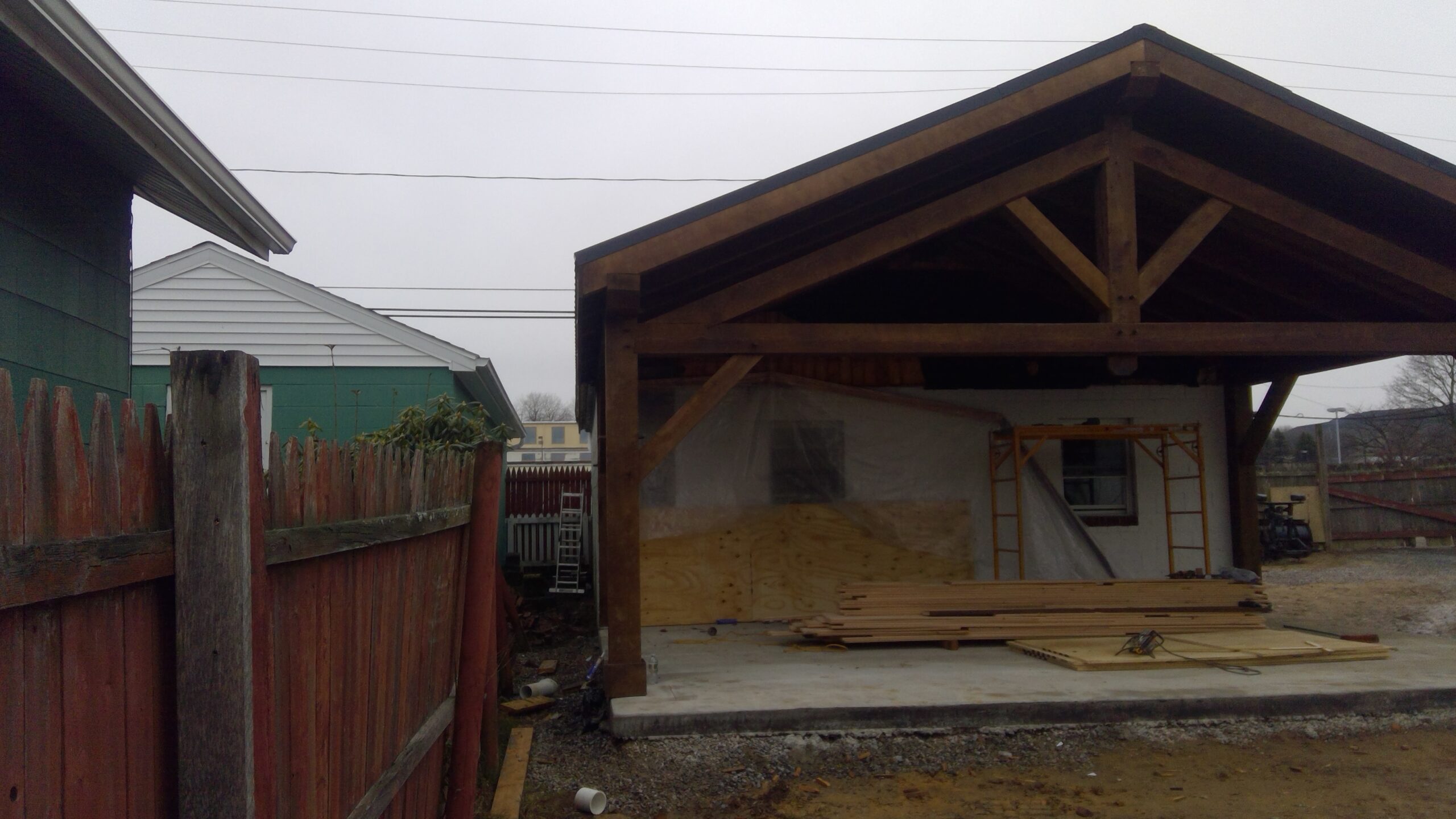 25×15 Timber Frame Pavilion Tie-In — photo 2