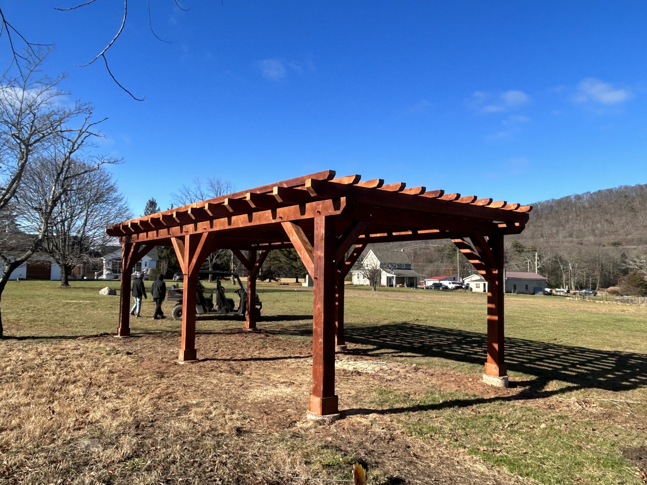 16×32 Timber Frame Pergola