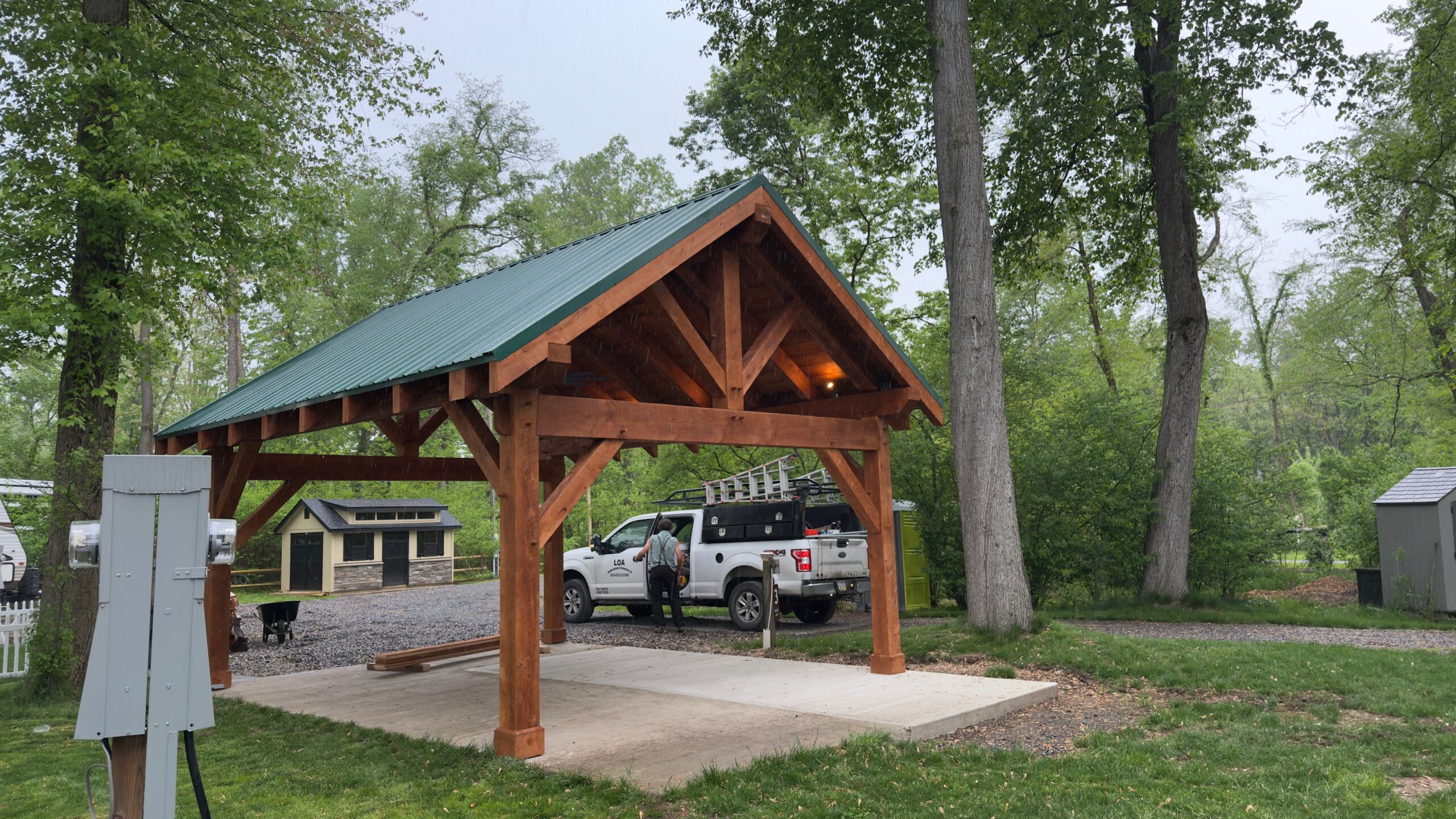 18×22 Timber Frame Pavilion Kit — photo 3