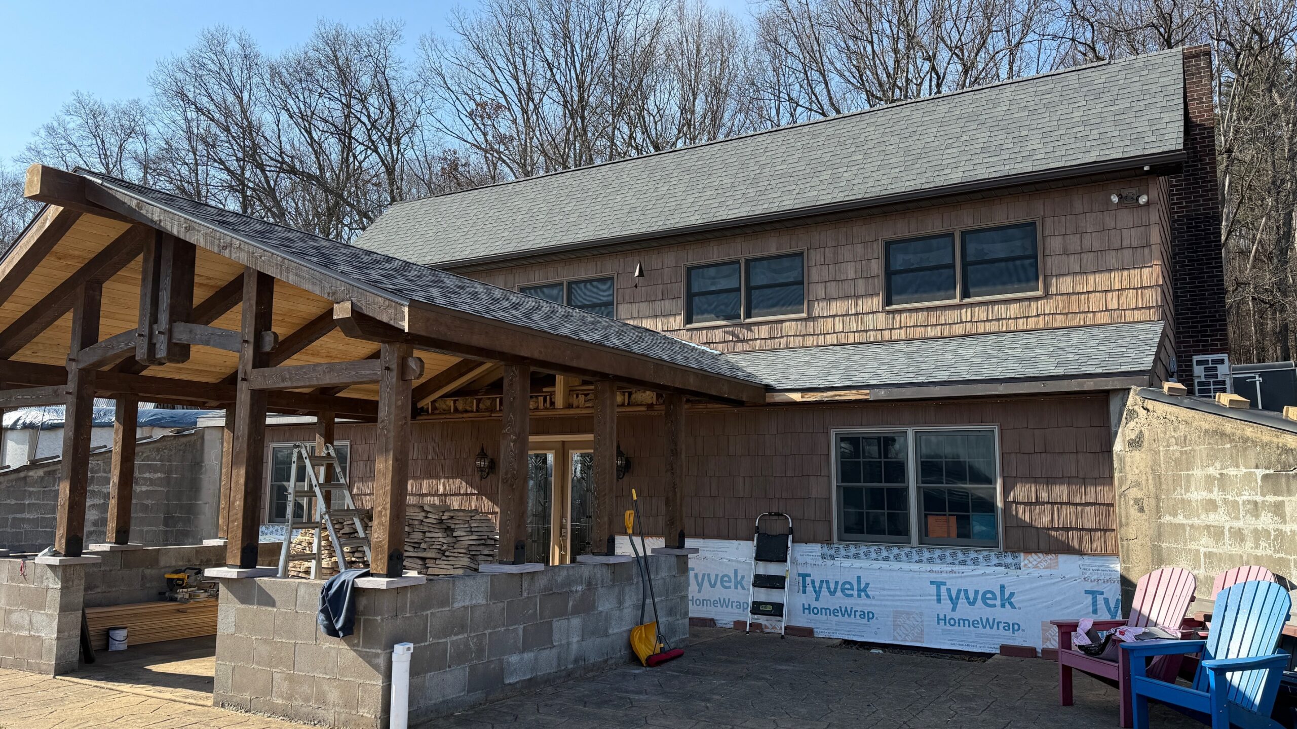 18×21 Timber Frame Tie-in — photo 5