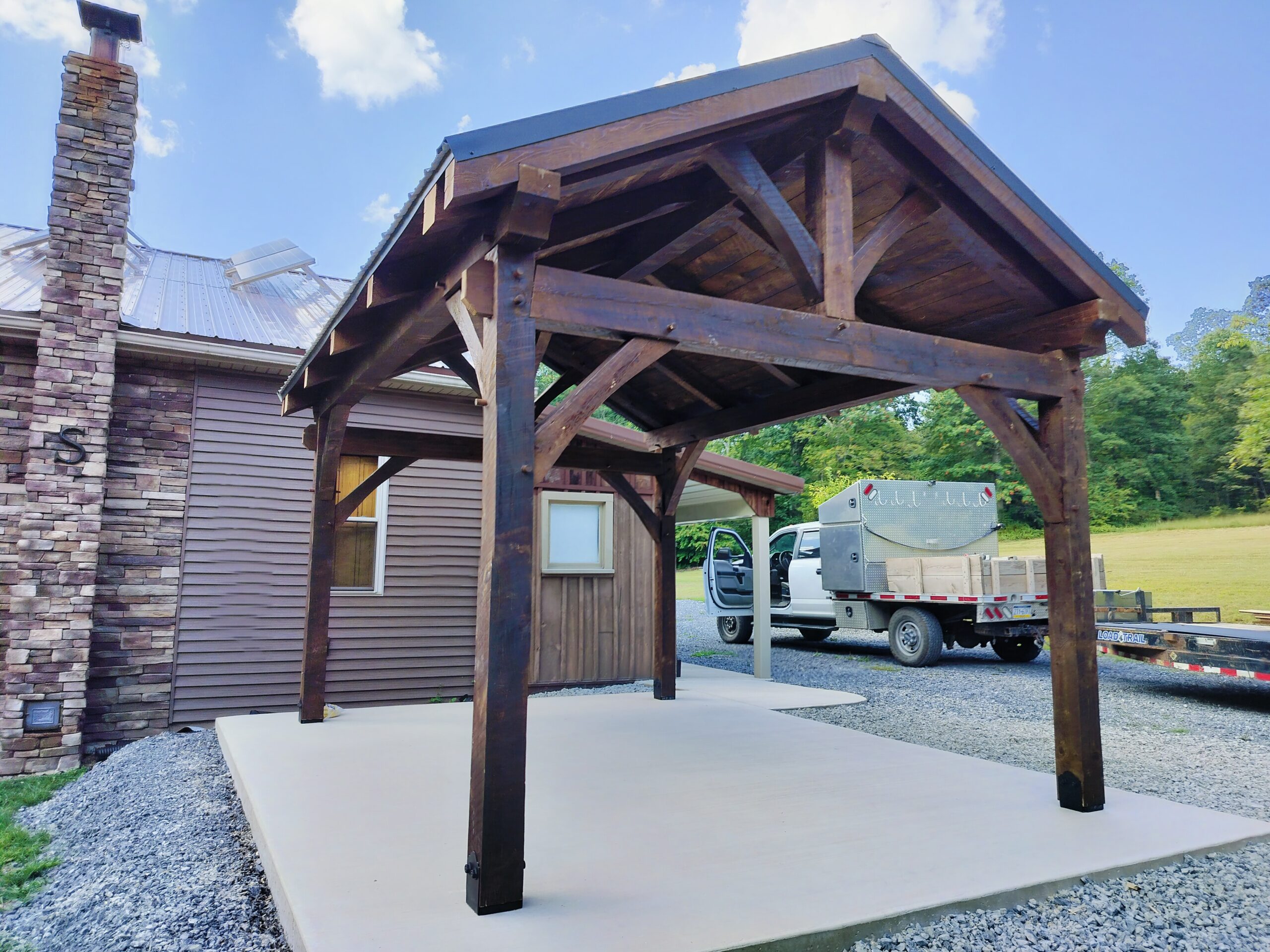 12×16 Mortise and Tenon Timber Frame Pavilion — photo 7