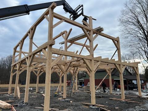 36×36 Timber frame barn with loft — photo 3