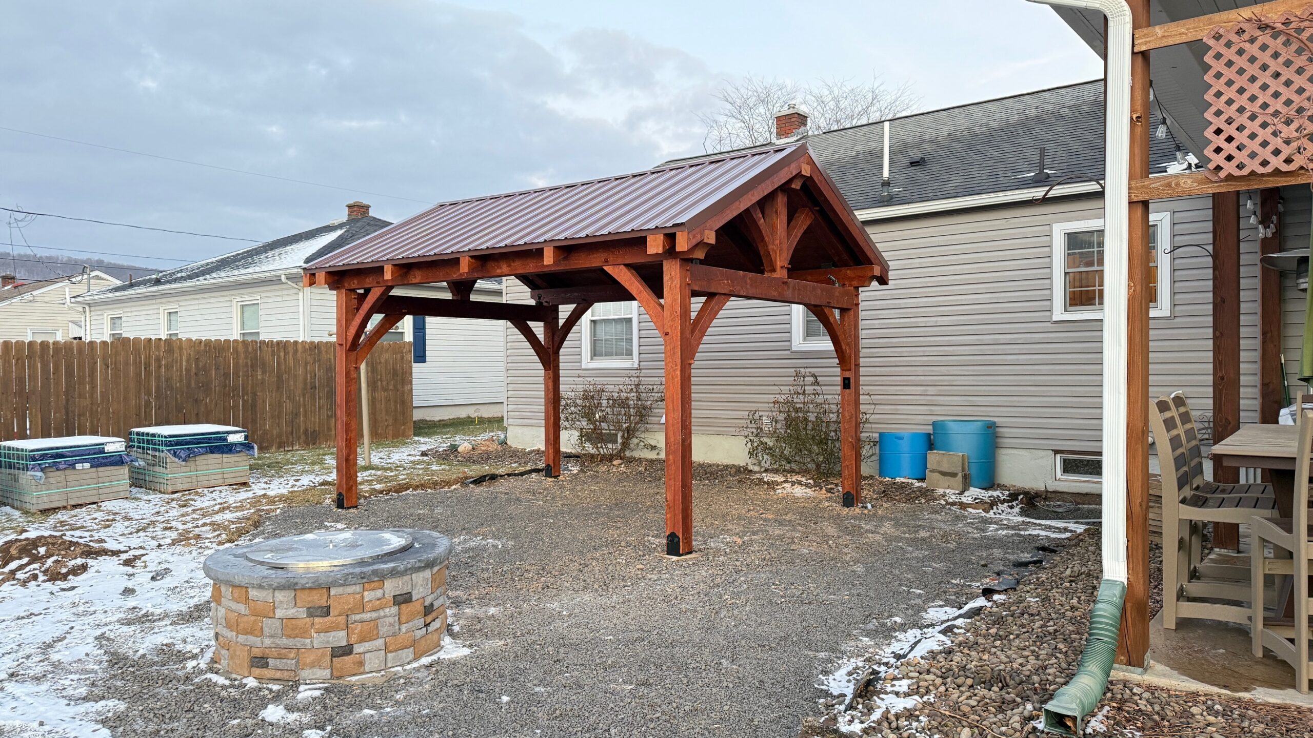 12×16 DIY Timber Frame Pavilion kit — photo 6