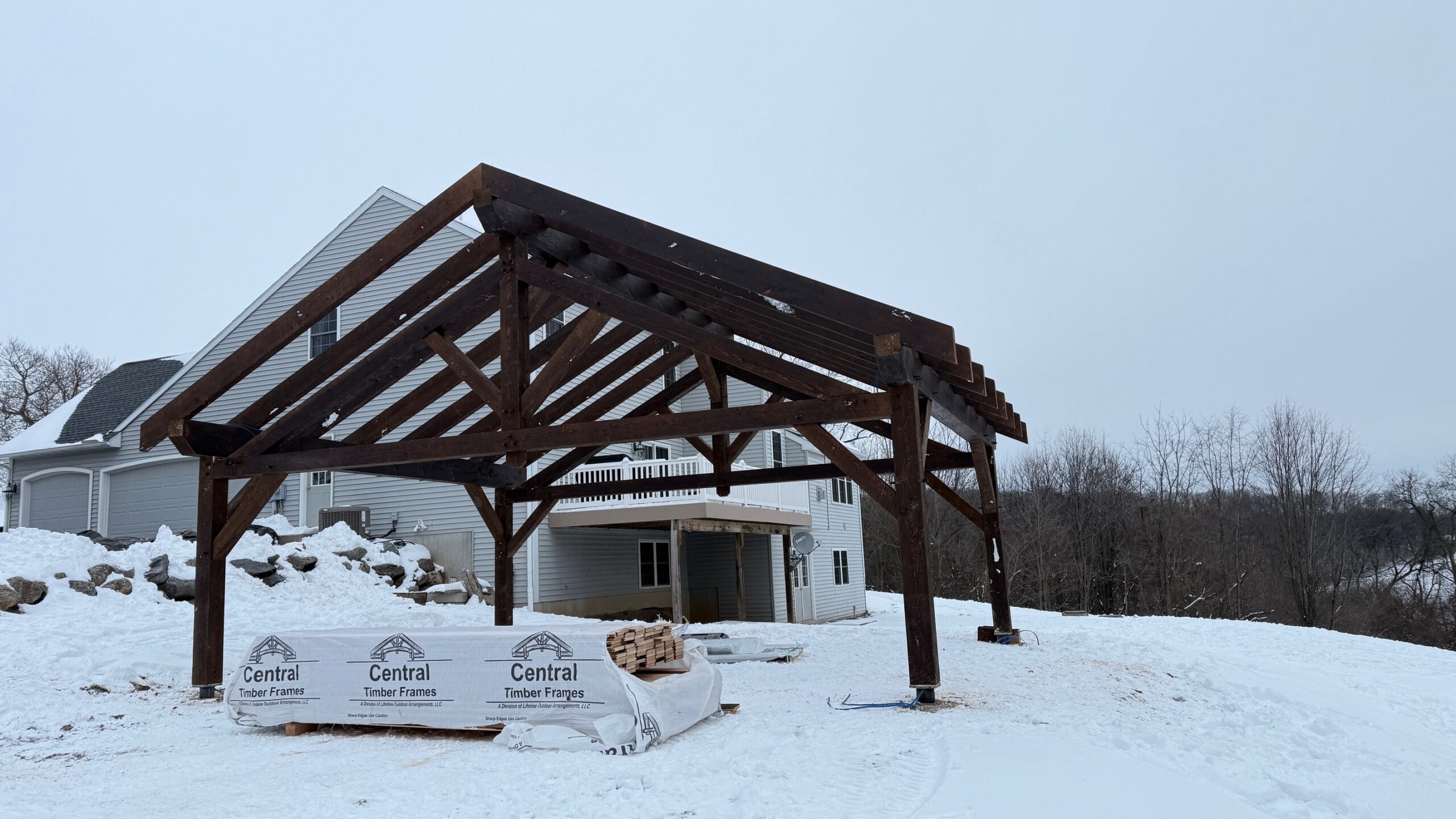28×22 Timber Frame Pavilion — photo 4