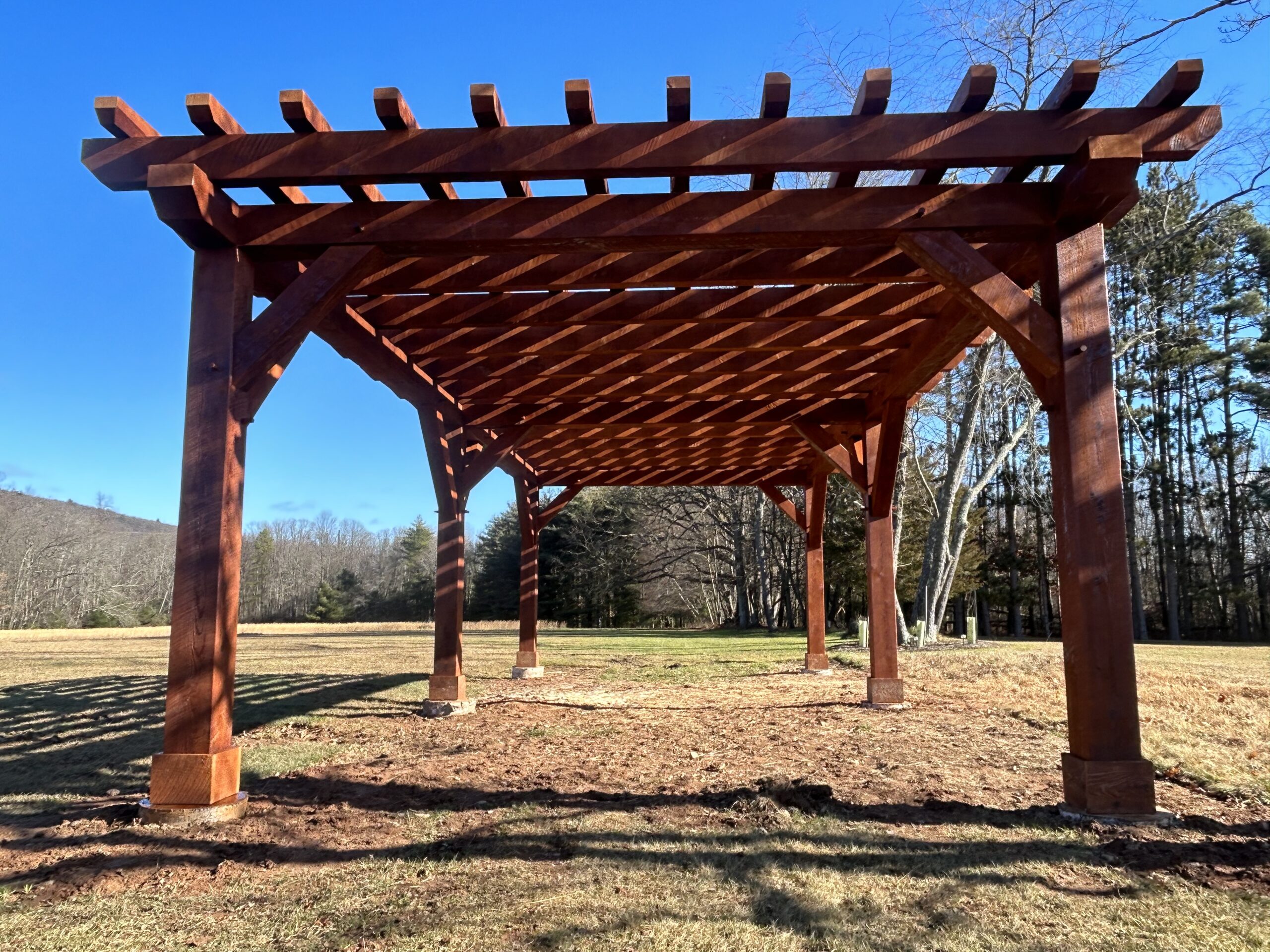 16×32 Timber Frame Pergola — photo 4