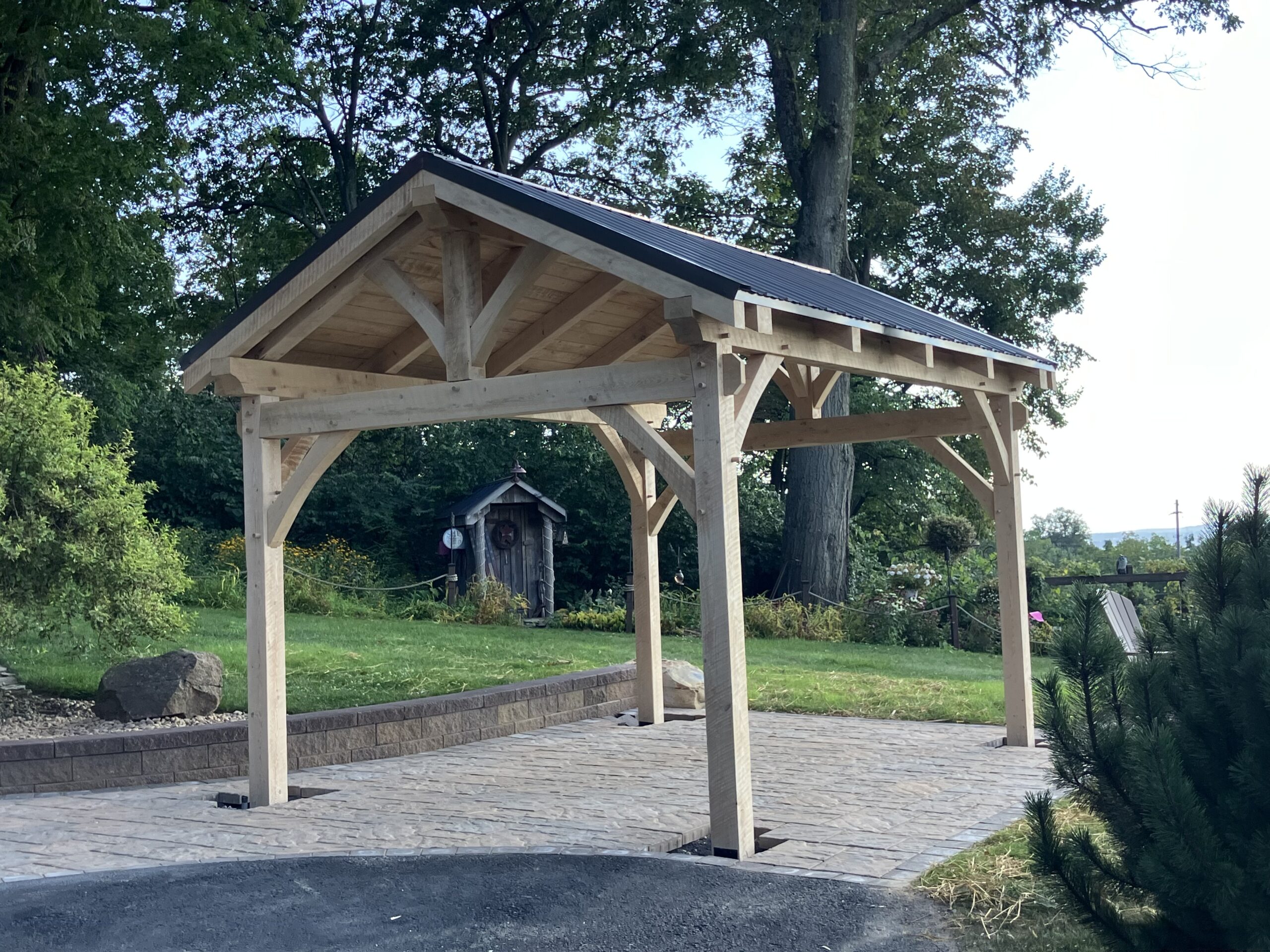 12×16 DIY Timber Frame Pavilion — photo 4