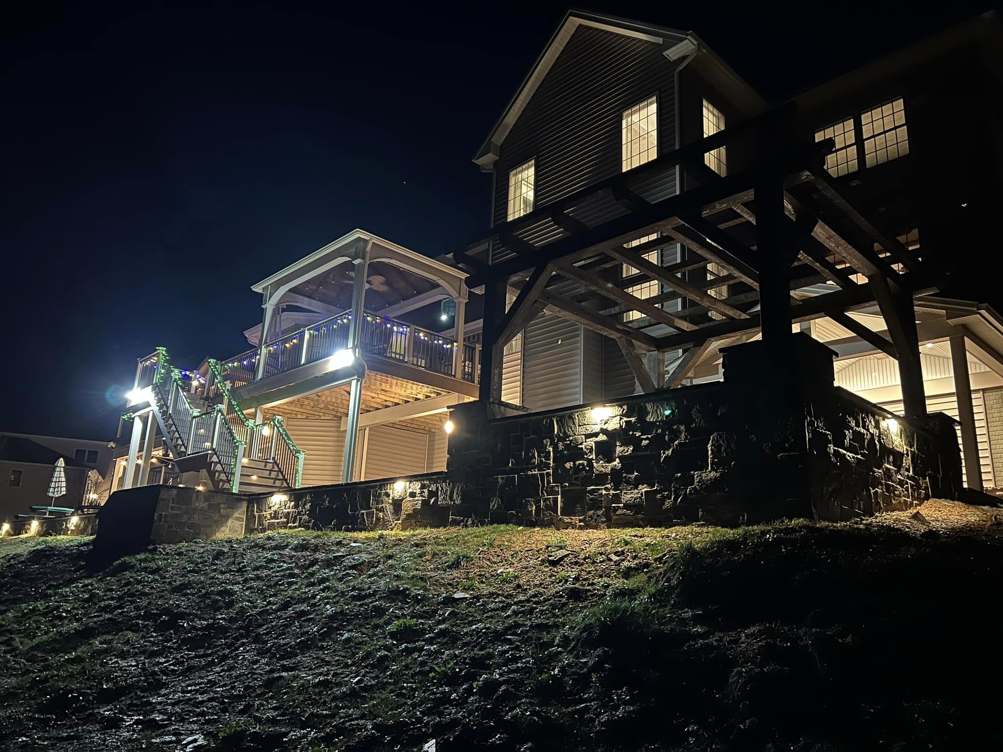 16×16 Timber Frame Pergola on Pillars — photo 4