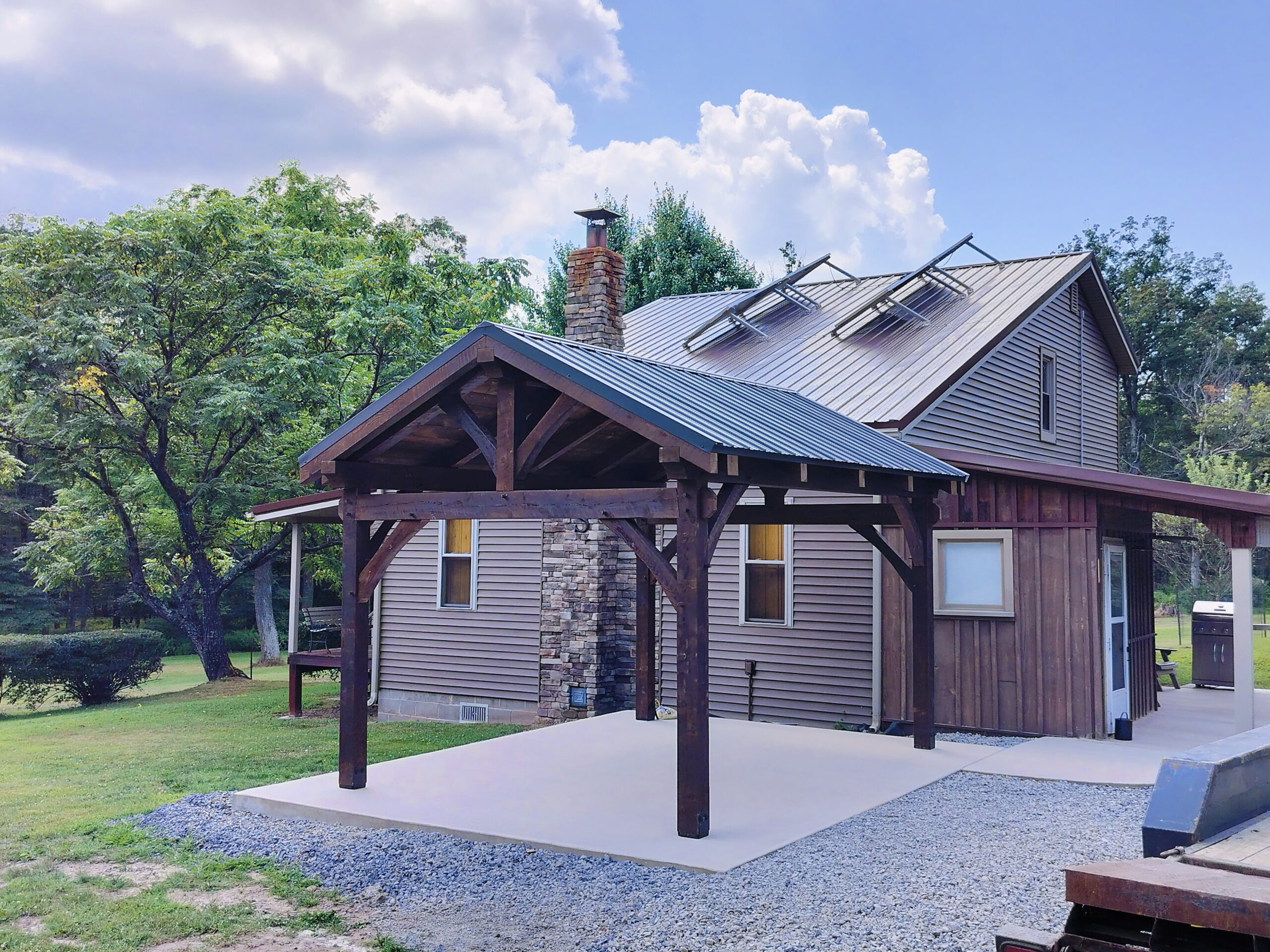 12×16 Mortise and Tenon Timber Frame Pavilion — photo 9