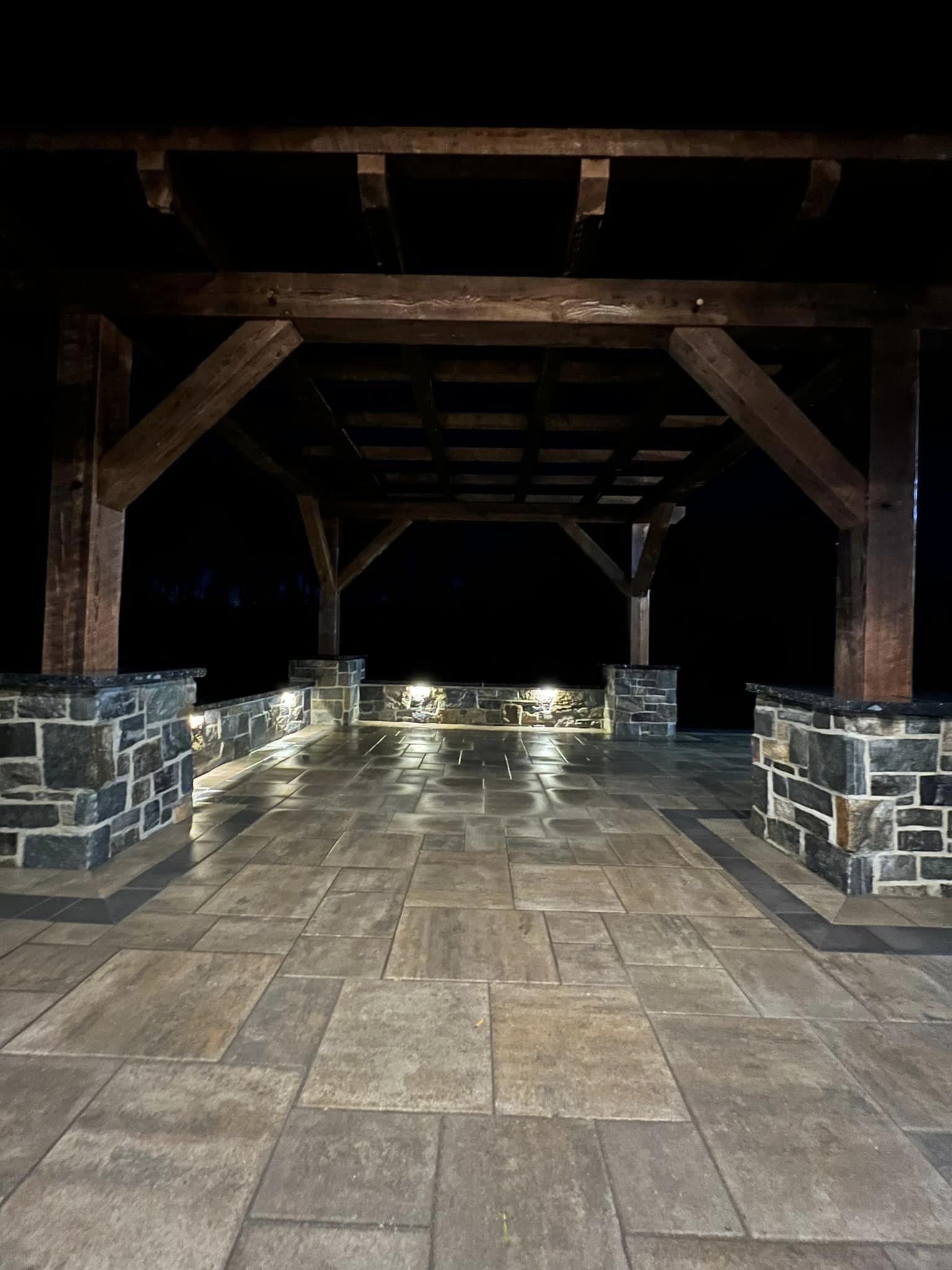 16×16 Timber Frame Pergola on Pillars — photo 6