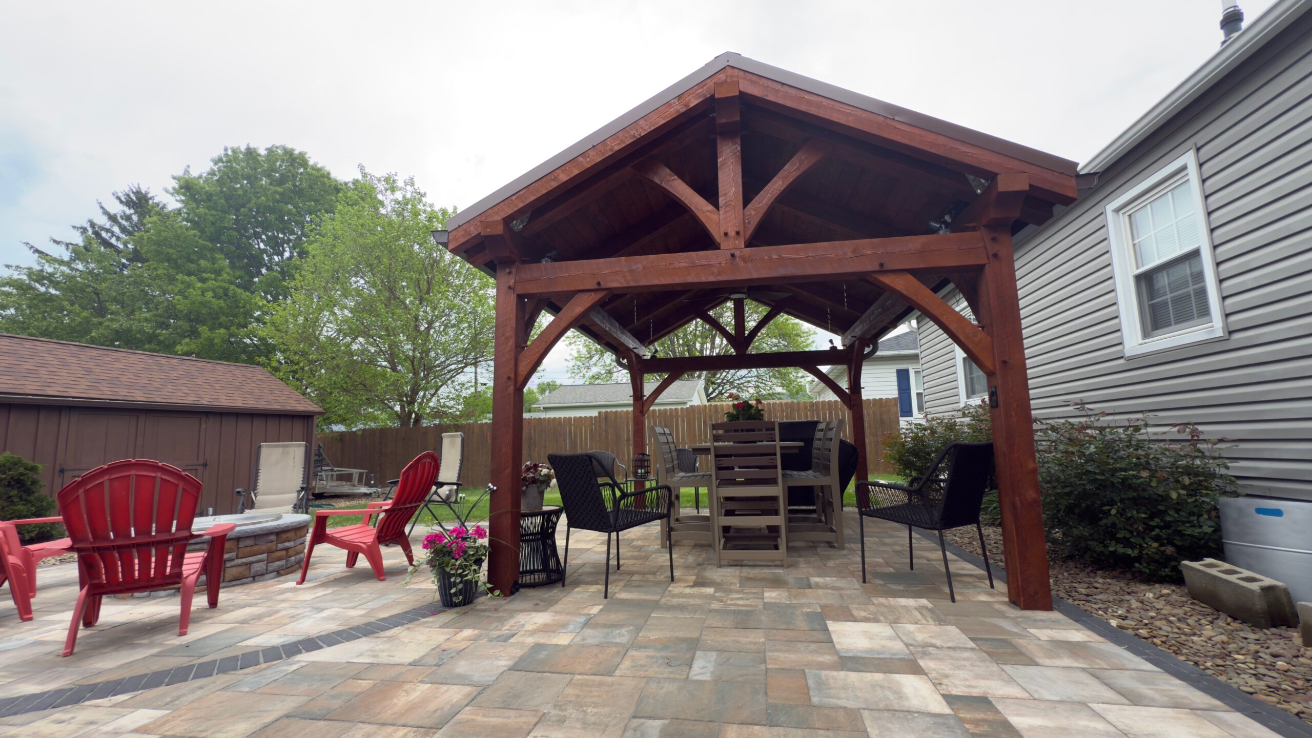 12×16 DIY Timber Frame Pavilion kit — photo 10