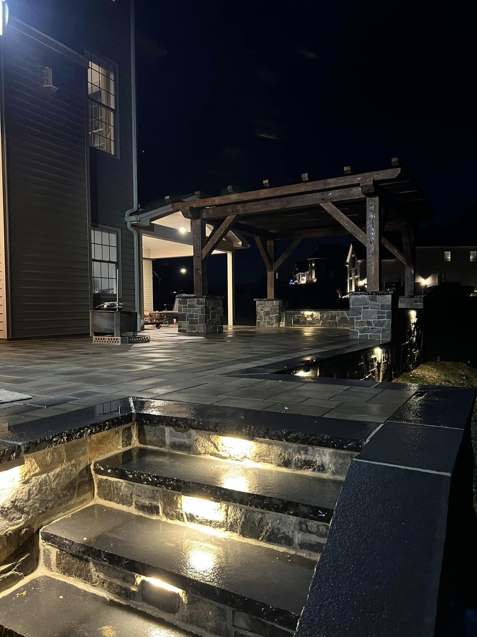 16×16 Timber Frame Pergola on Pillars — photo 9